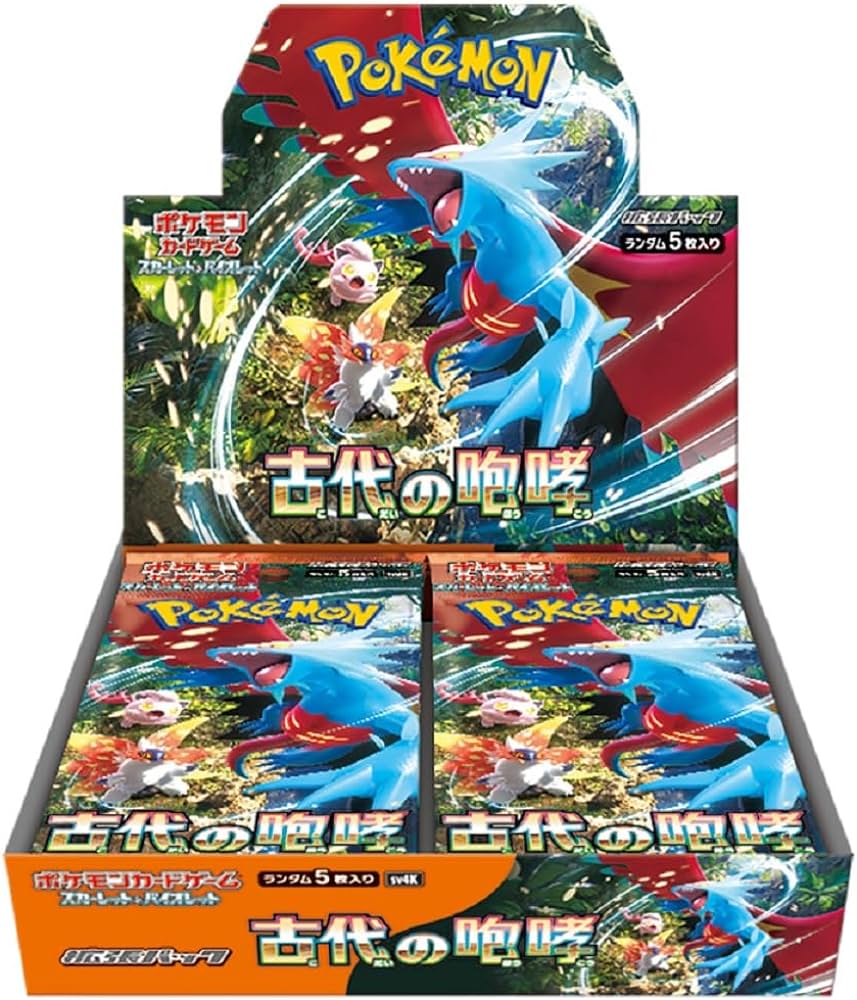 Pokemon Card Game Ancient Roar Sealed Booster Box Japanese sv4K Kamecolle-tokyo-tcg Pokemon Card Game Ancient Roar Sealed Booster Box Japanese sv4K Kamecolle-tokyo-tcg